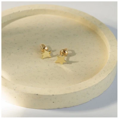 Eppi Ohrstecker aus Gold in Sternform Der Kleine Prinz