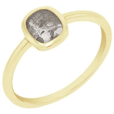 Eppi Ring mit einem Salt and Pepper Diamanten in Emerald-Form Christy