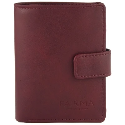 FAIRMA ETHICAL DESIGN Herren vegan Geldbörse Unisex Miliard Vino Burgundy