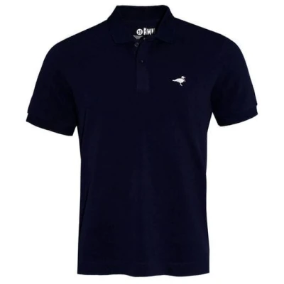 FÄDD Herren Poloshirt Bio-Baumwolle "HOLZBEIN Möwe" Navy/ Blau