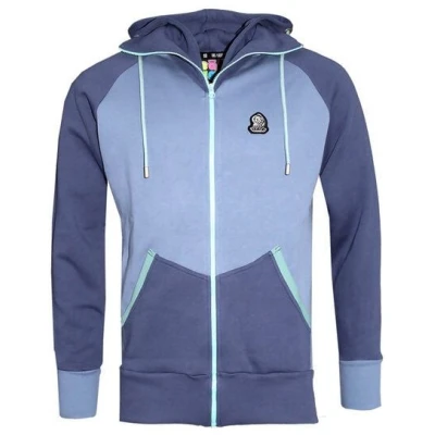 FÄDD Herren Sweatjacke aus Bio-Baumwolle "Troijer Z Heimat" Lila/ Blau