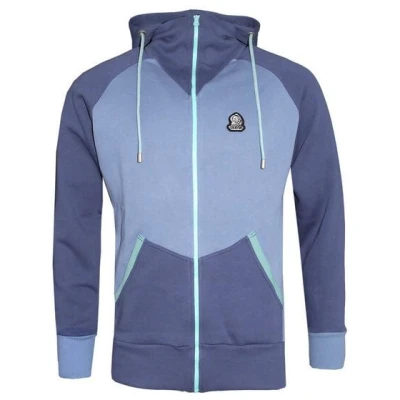 FÄDD Herren Sweatjacke aus Bio-Baumwolle "Troijer Z Heimat" Lila/ Blau