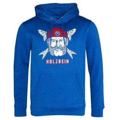 FÄDD Herren Sweatshirt Hoodie aus Bio-Baumwolle "Holzbein" Blau