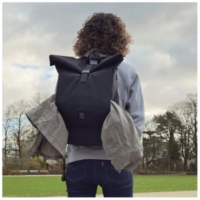 FUCHS & REBELL Rolltop Rucksack - EDDIE - aus recyceltem Polyester