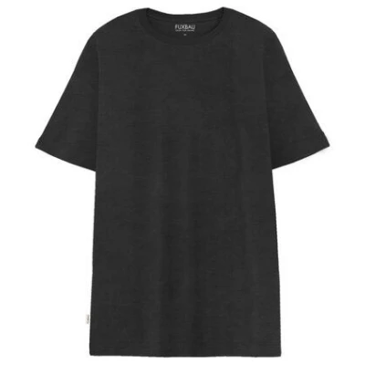 FUXBAU Frauen T-Shirt Kleid - anthrazit