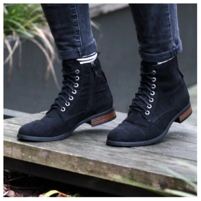Fairticken Gefütterte Damen Stiefel MAIRAN in Wildlederoptik