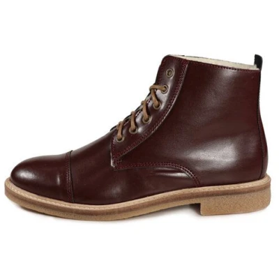Fairticken Vegane Unisex Boots PERAL II (gefüttert, weinrot)
