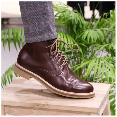 Fairticken Vegane Unisex Boots PERAL II (gefüttert, weinrot)