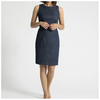 Feuervogl Kim Shiftdress aus LIGHT DENIM in classic blue