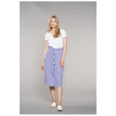 Feuervogl fv-Sin:ga | Midi Skirt | Pure Linen