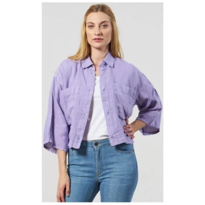 Feuervogl fv-Tam:ika | Oversize Jacket | Belt | Pure Linen