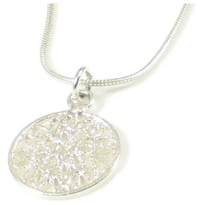 Filigrana Schmuck Schlangenkette mit Element Schlaufen aus Silber 40 cm