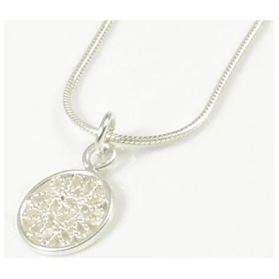 Filigrana Schmuck Schlangenkette mit Element kleine Schlaufen aus Silber 40 cm