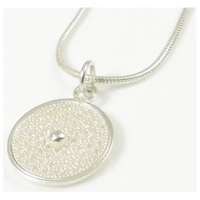 Filigrana Schmuck Schlangenkette mit Silberelement Geflecht 40 cm