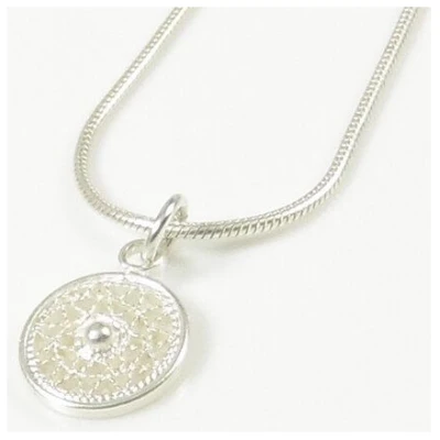 Filigrana Schmuck Schlangenkette mit Silberelement kleines Geflecht 40 cm