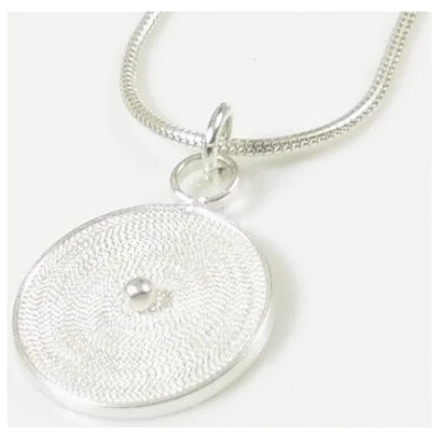 Filigrana Schmuck Schlangenkette mit Silberspirale 40 cm