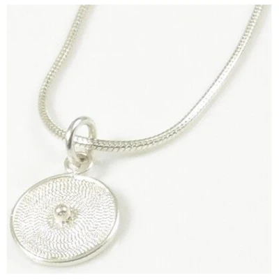 Filigrana Schmuck Schlangenkette mit kleiner Silberspirale 40 cm