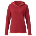 Fleecepullover mit Kapuze aus Bio-Baumwolle, beere/rostorange 36/38