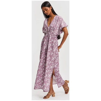 Floral Maxi Dress - Lilac