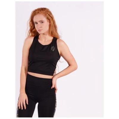 Flying Love Birds "Black Beauty" - Crop Top - Yoga Top