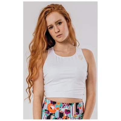 Flying Love Birds "White Beauty" - Crop Top - Yoga Top