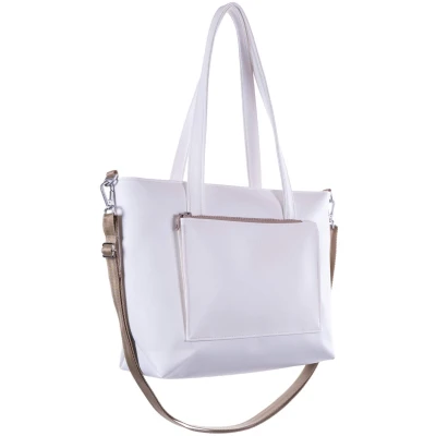 Fraenck Damen vegan Handtasche Jessie Weiß