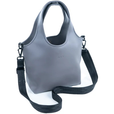 Fraenck Damen vegan Handtasche Tate Dunkelgrau