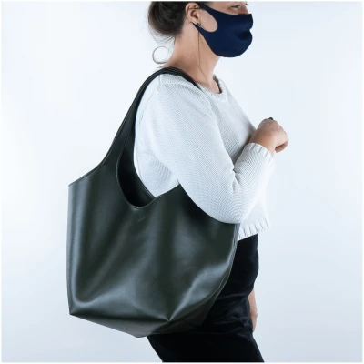 Fraenck Damen vegan Handtasche Tony Stone Braun