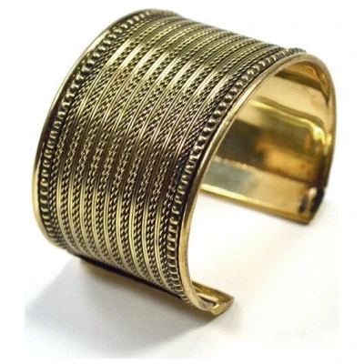 Frida Feeling Armreif Fine Weave, goldfarben