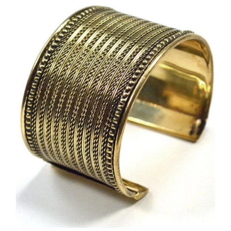 Frida Feeling Armreif Fine Weave, goldfarben