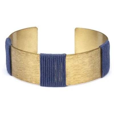Frida Feeling Armreif Kaia, gold-farben / navy