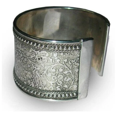Frida Feeling Armreif Metal Impressions, silberfarben