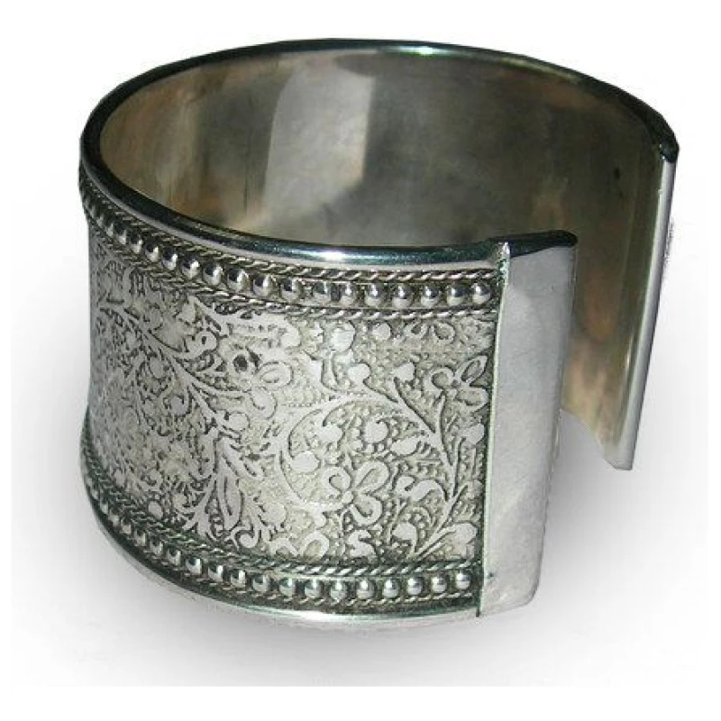 Frida Feeling Armreif Metal Impressions, silberfarben
