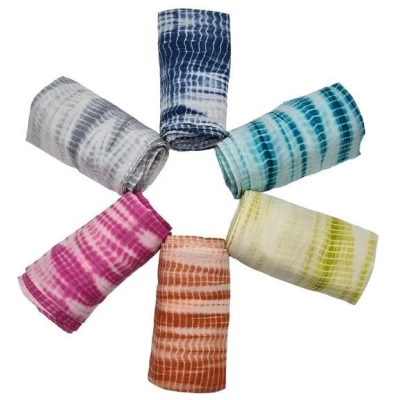 Frida Feeling Shibori Batik Schal (Baumwolle), verschiedene Farben