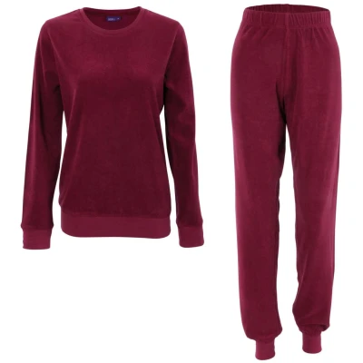Frottee Schlafanzug Damen aus 100% weicher Bio Baumwolle