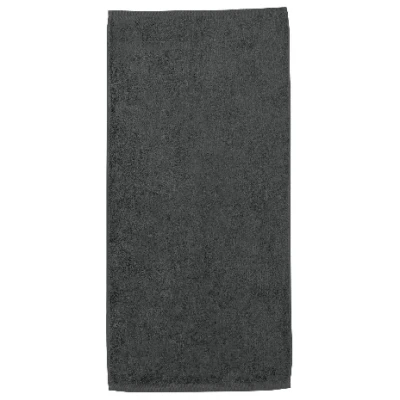 Frottier-Duschtuch aus reiner Bio-Baumwolle, anthrazit 67 x 140 cm