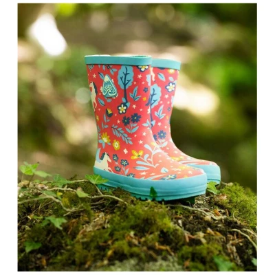 Frugi Bunte Kinder Gummistiefel aus Naturkautschuk