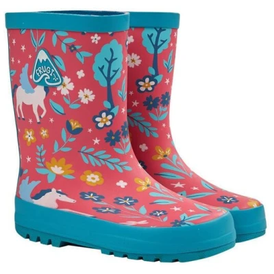 Frugi Bunte Kinder Gummistiefel aus Naturkautschuk