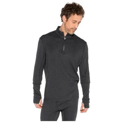 Funktionsshirt aus Bio-Wolle und Bio-Seide, schiefer M