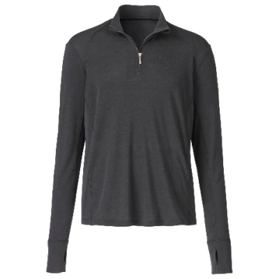 Funktionsshirt aus Bio-Wolle und Bio-Seide, schiefer M