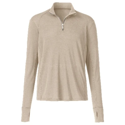 Funktionsshirt aus Bio-Wolle und Bio-Seide, stein M