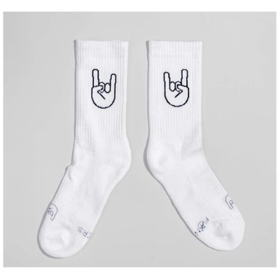 Fyngers Tennissocke aus Biobaumwolle - Style Rock'n'Roll - Fair Trade Made in Portugal