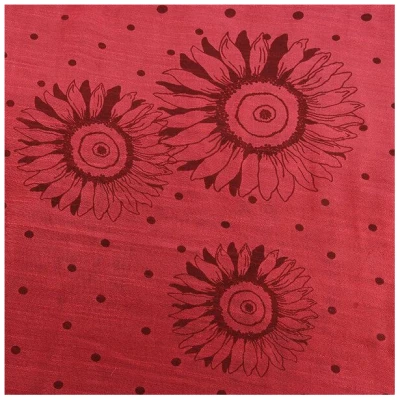 GLOBO Fair Trade Seiden-Viskose Schal BLUME, Fair Trade