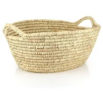 GLOBO Fair Trade Wäschekorb WANNE, Palmblatt