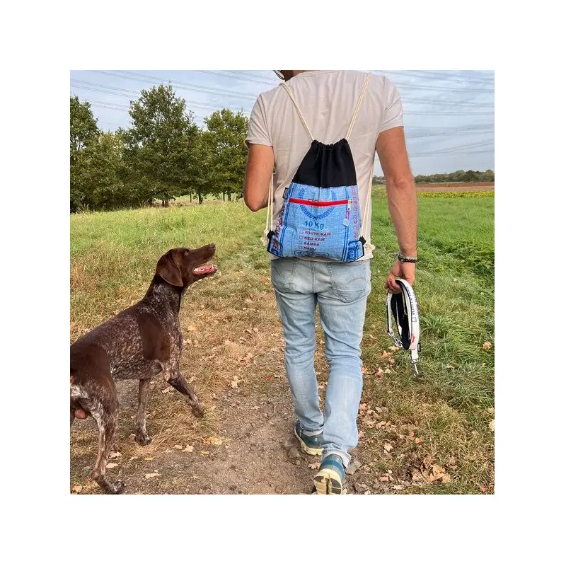 GOOPSI Turnbeutel "Pack ma!" aus handgewebter Baumwolle - versch. Farben