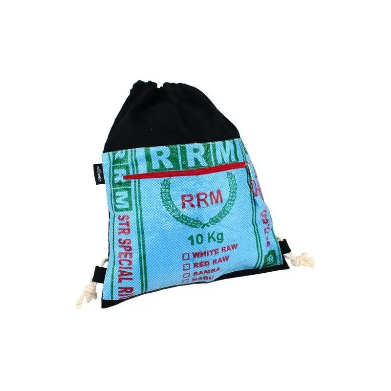 GOOPSI Turnbeutel "Pack ma!" aus handgewebter Baumwolle - versch. Farben