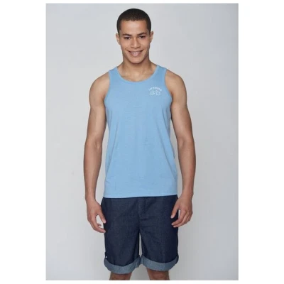 GREENBOMB Bike Leave Small Airy - Sommerliches Tanktop aus Bio-Baumwolle / hochwertiger Stick / Fair & Vegan