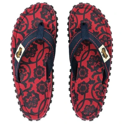 GUMBIES Red & Blue Rose - Zehentrenner aus recyceltem Material