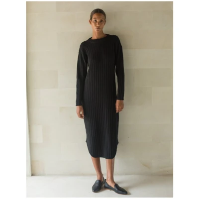 Gael Knit Dress in Black