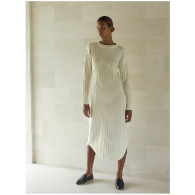 Gael Knit Dress in Ivory